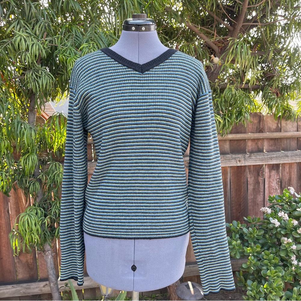 Vintage Saba Knit Wear Striped Wool Sweater size 2